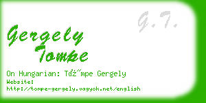 gergely tompe business card